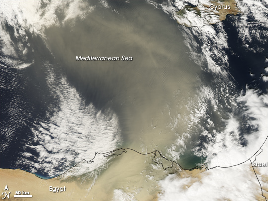 Dust Plume over the Eastern Mediterranean