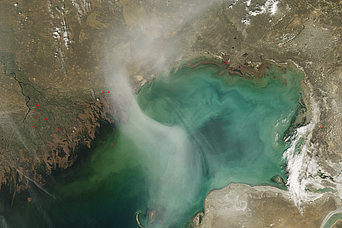 Plume over the Caspian Sea - related image preview