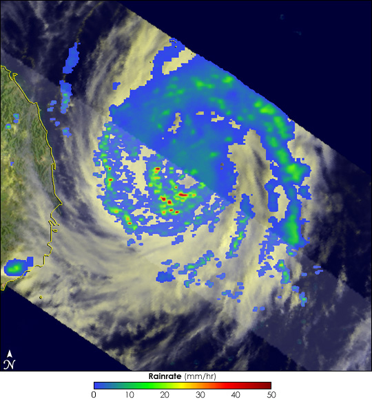 Rainfall in Typhoon Neoguri