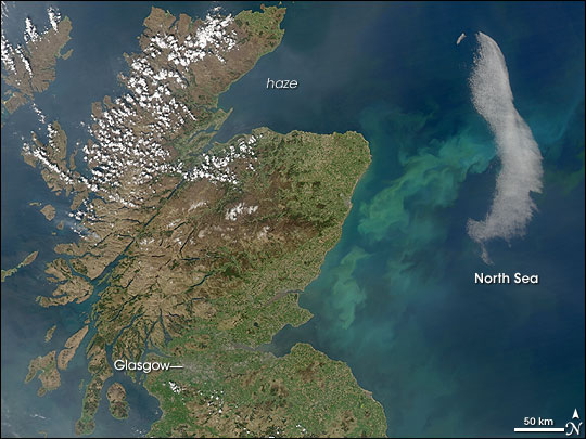 Phytoplankton Bloom in North Sea off Scotland - related image preview