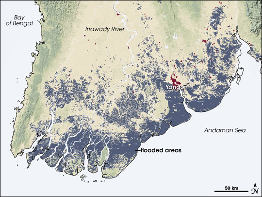 Floodwaters in Burma - related image preview