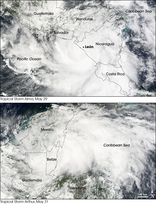 2008 Hurricane Seasons Begin in Eastern Pacific and Atlantic