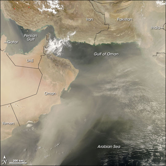 Dust Storm over the Middle East