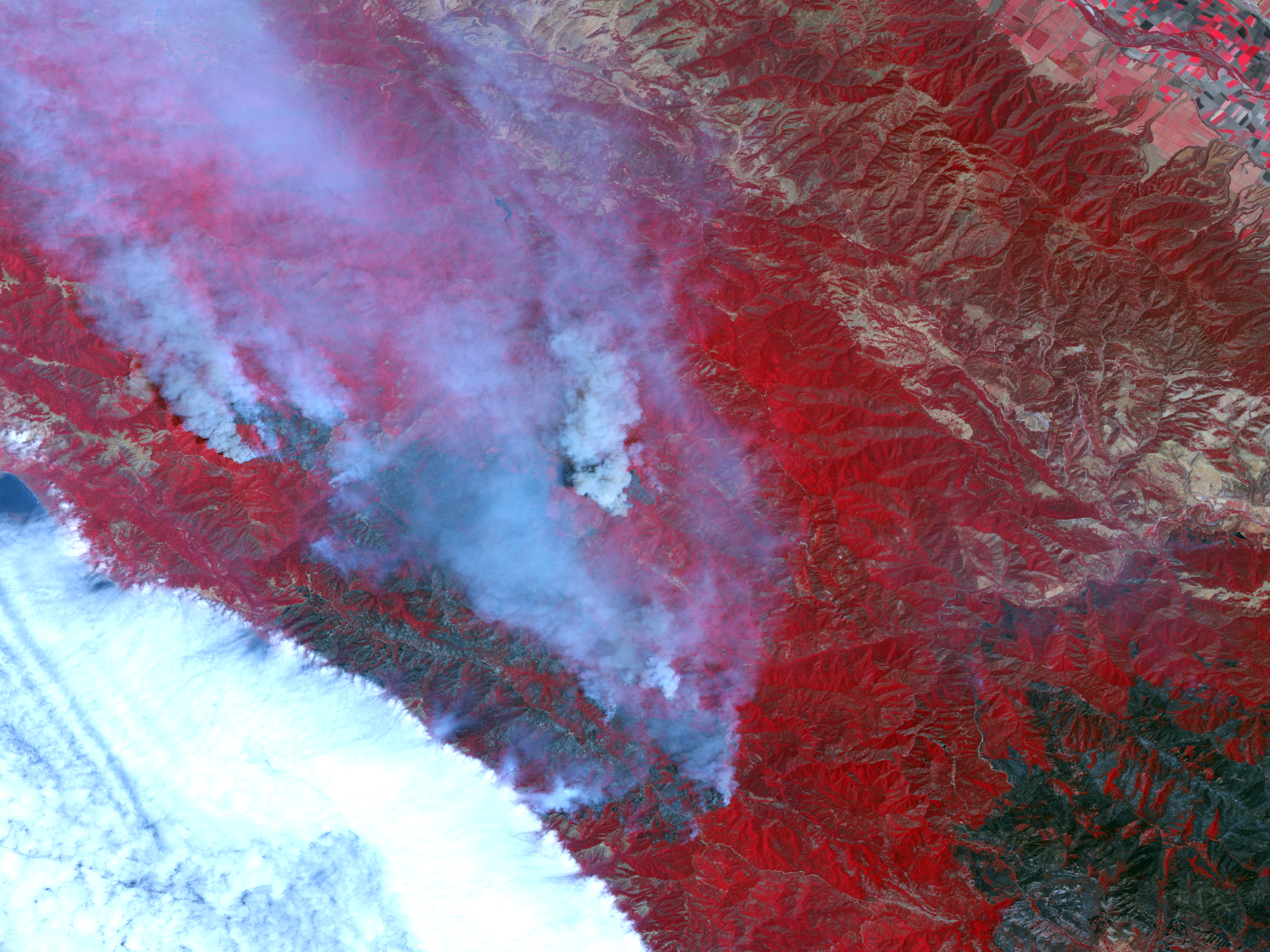 Basin Complex Fire Near Big Sur, California  - related image preview