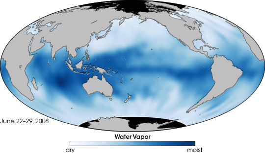 First Global Water Vapor Map from OSTM