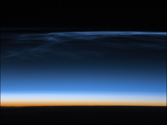 Polar Mesospheric Clouds Over Central Asia  - related image preview