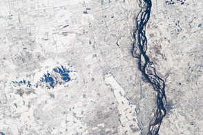 Agricultural Fields Under Snow, China