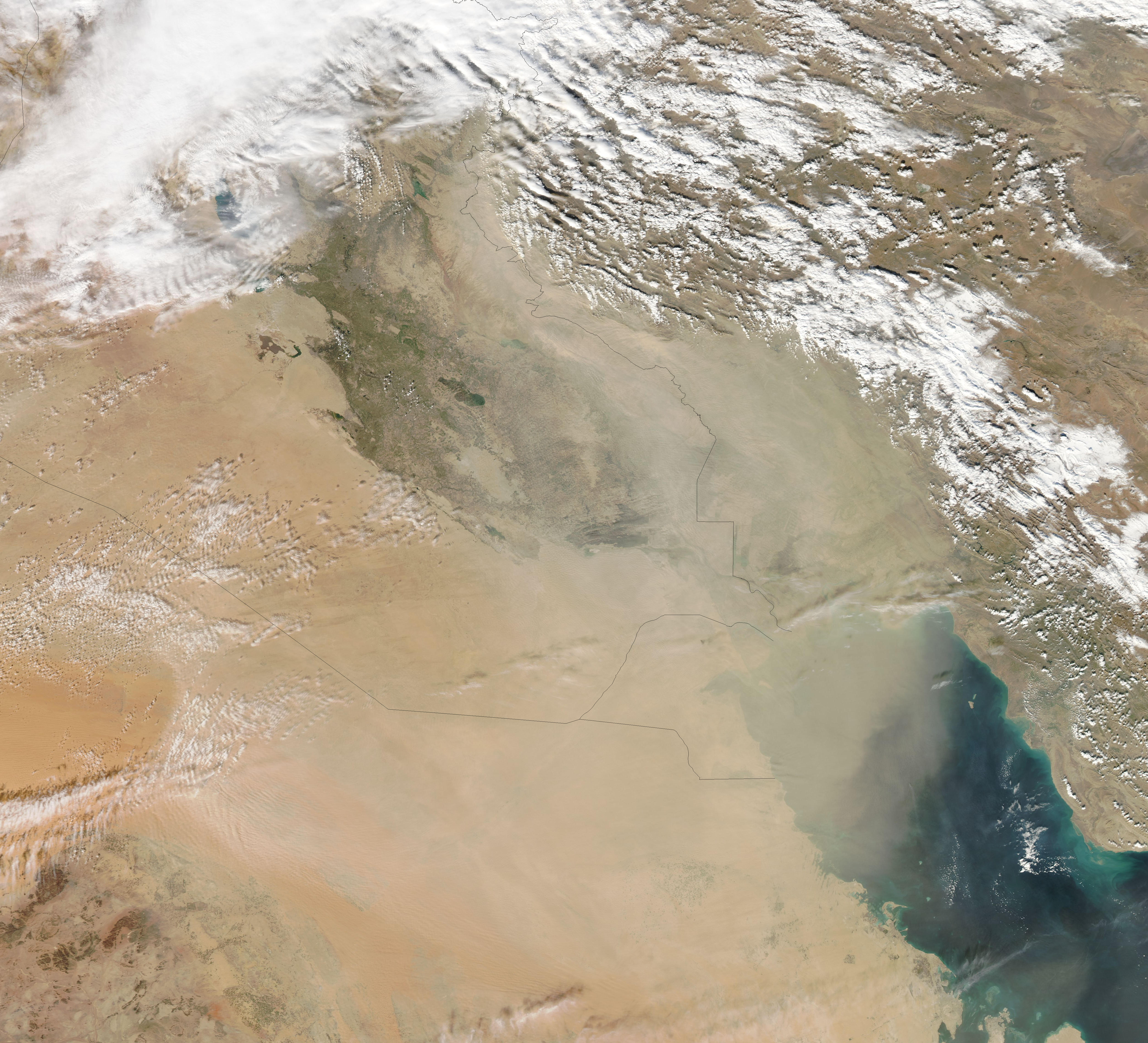 Dust Storm over the Middle East - related image preview