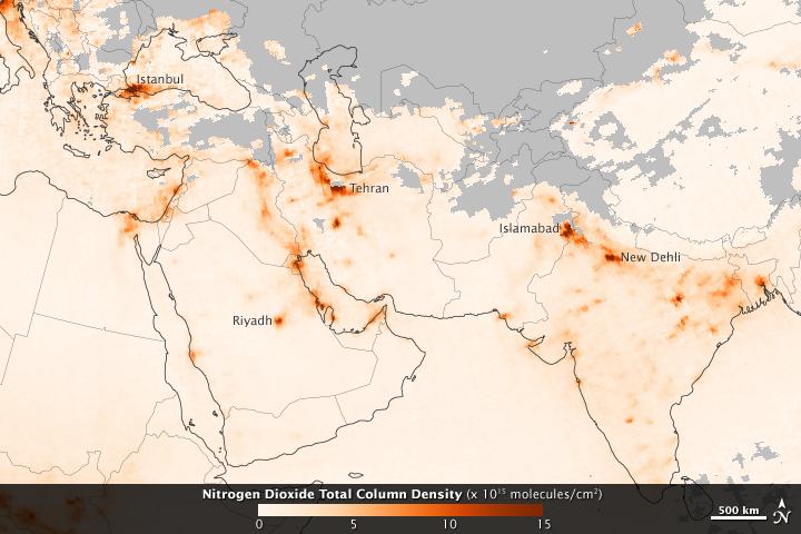 Pollution across Southwestern Asia - related image preview