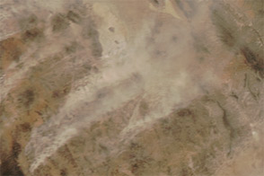 Dust Storm in Mexico and New Mexico
