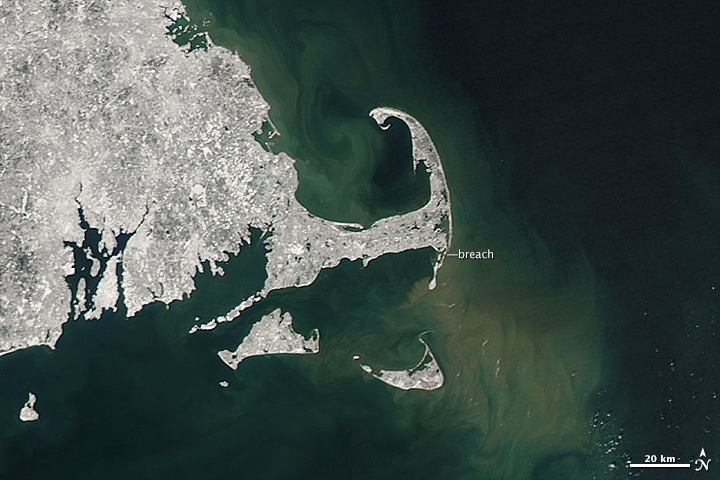 Swirling Sediment Reveals Erosive Power of New England Storm - related image preview