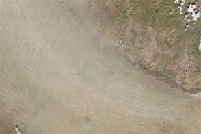 Dust Storm in Turkmenistan