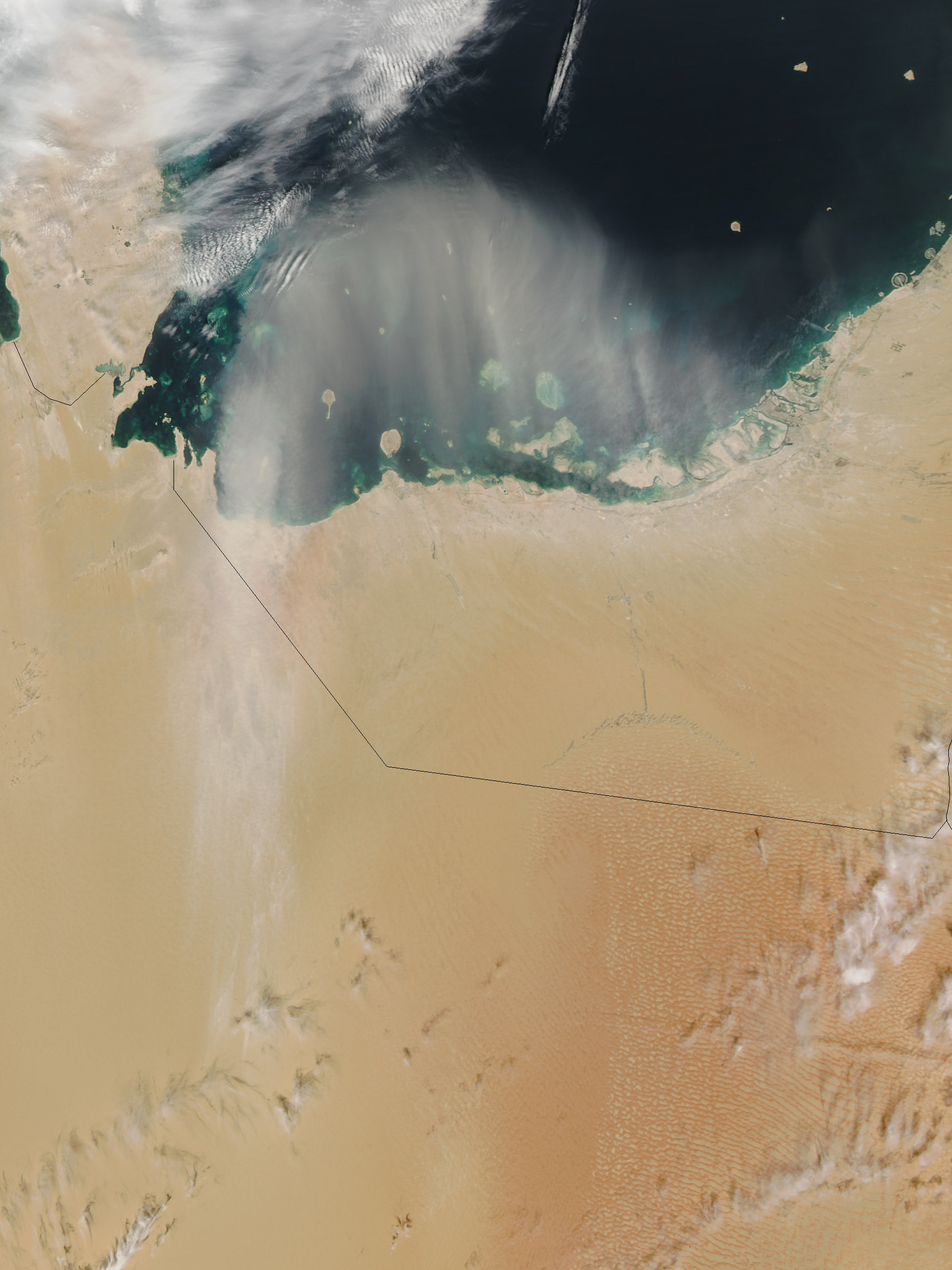 Dust over the Persian Gulf - related image preview