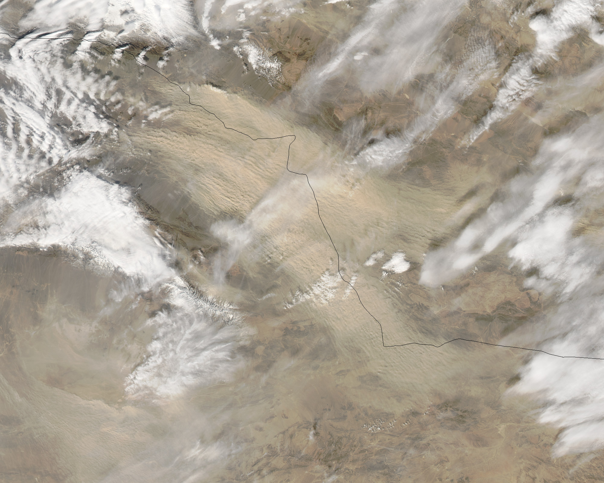 Dust Storm in China and Mongolia - related image preview