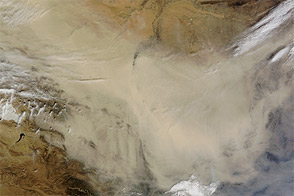 Dust Storm in China and Mongolia