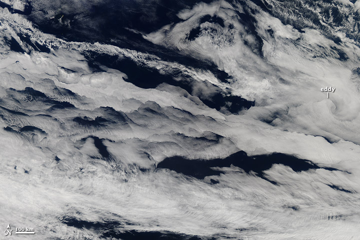 Clouds over the Southern Indian Ocean