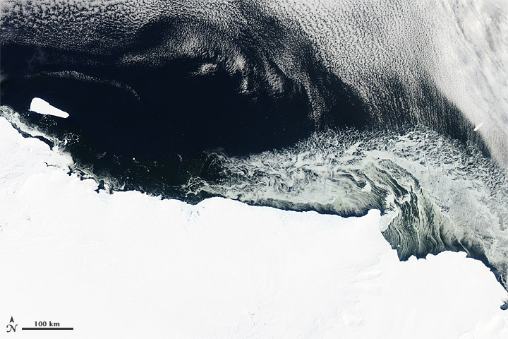 Icebergs and Sea Ice off the Mawson Coast - related image preview