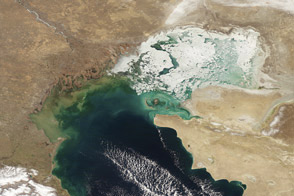 Ice on the Caspian Sea
