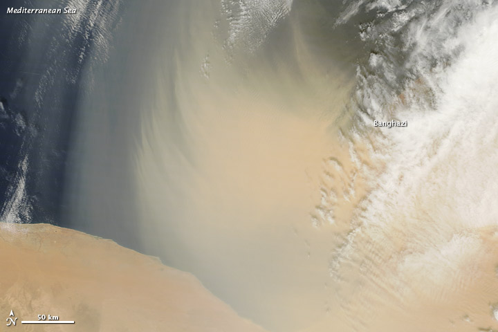 Dust Storm in Libya