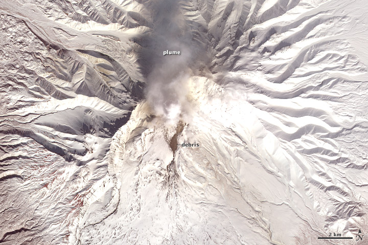 Activity at Shiveluch Volcano