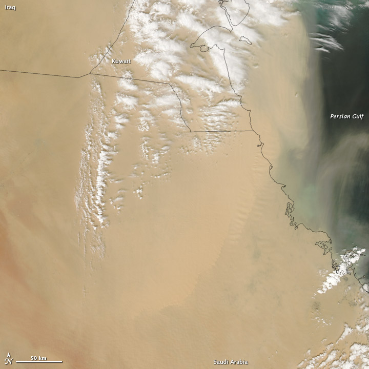 Dust Storm on the Arabian Peninsula