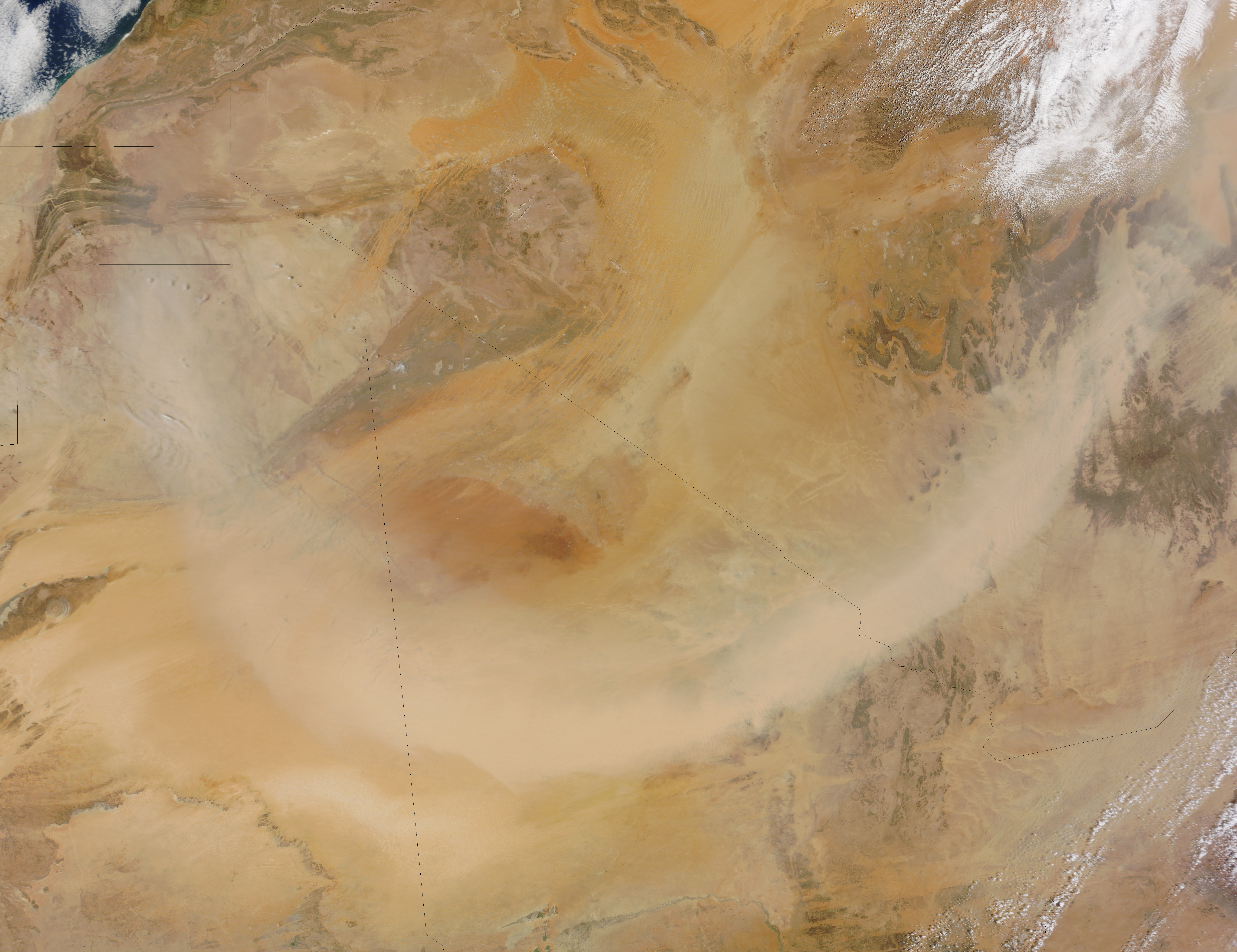 Dust Plume over the Sahara - related image preview