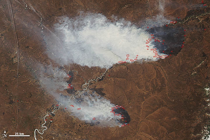Burning Fields in Eastern Russia - related image preview