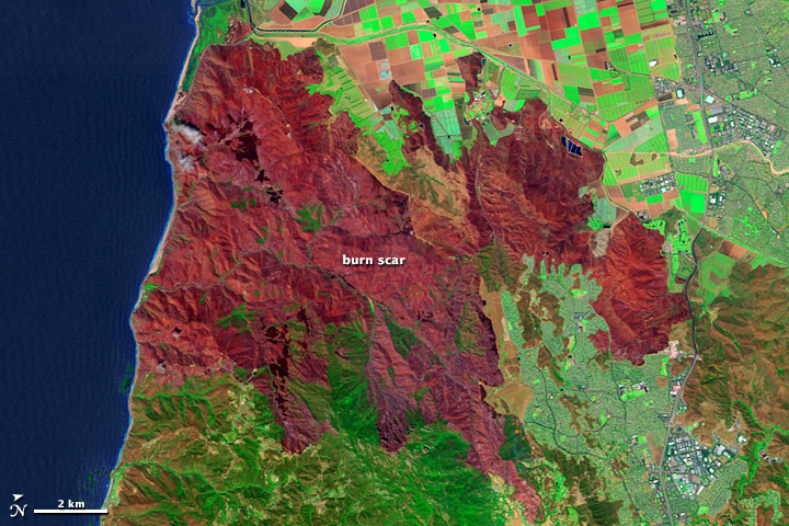Mapping the Severity of Springs Fire from Space - related image preview