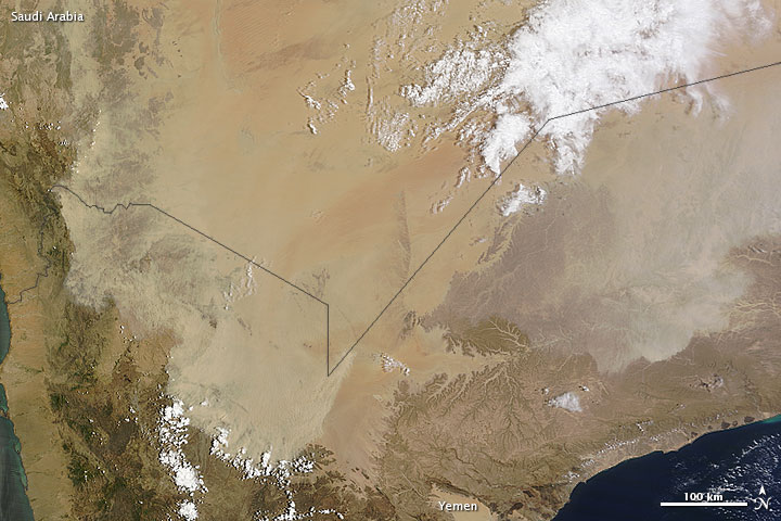 Dust Storm on the Arabian Peninsula