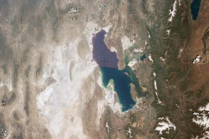View of the Great Salt Lake from Skylab  - related image preview