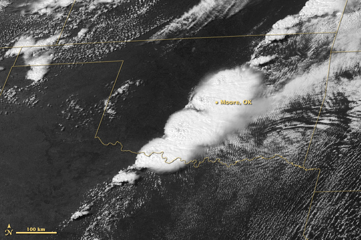 Thunderstorms Spawn Tornado in Oklahoma