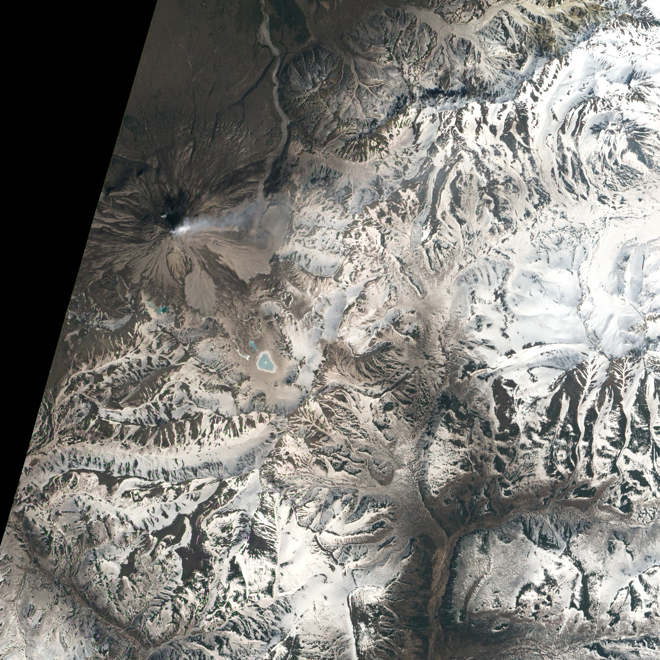 Ash-covered Snow on Kizimen Volcano - related image preview