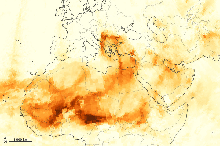 Colored Rains Often Begin with Dust 