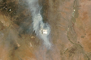 Pyrocumulus Cloud Billowing From New Mexico’s Silver Fire