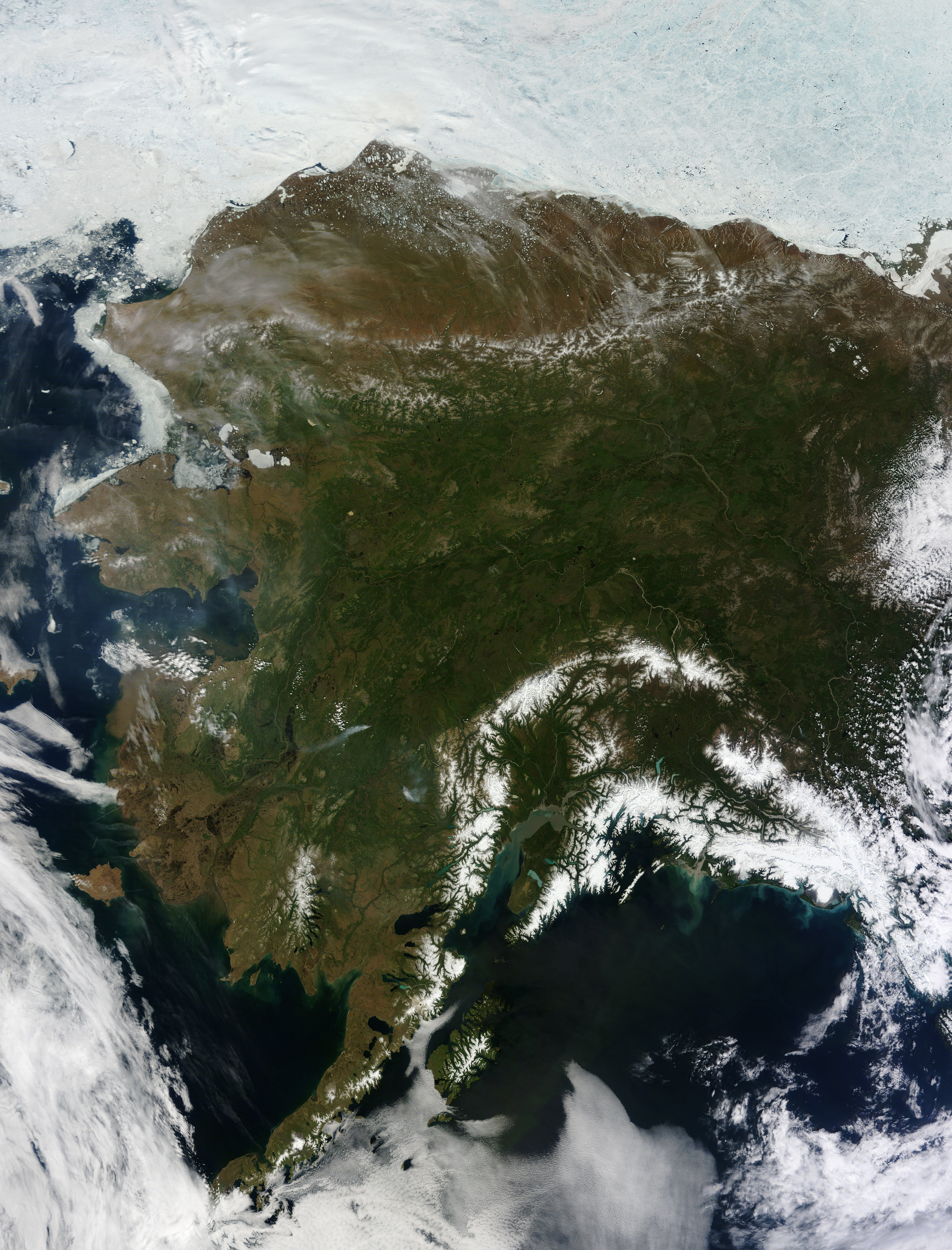 Rare Clear View of Alaska - related image preview