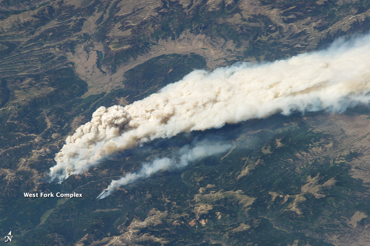 Astronaut View of Fires in Colorado