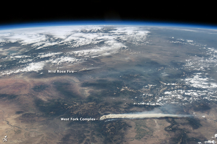 Astronaut View of Fires in Colorado