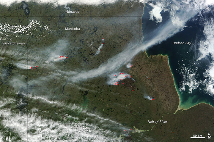 Fires in Manitoba