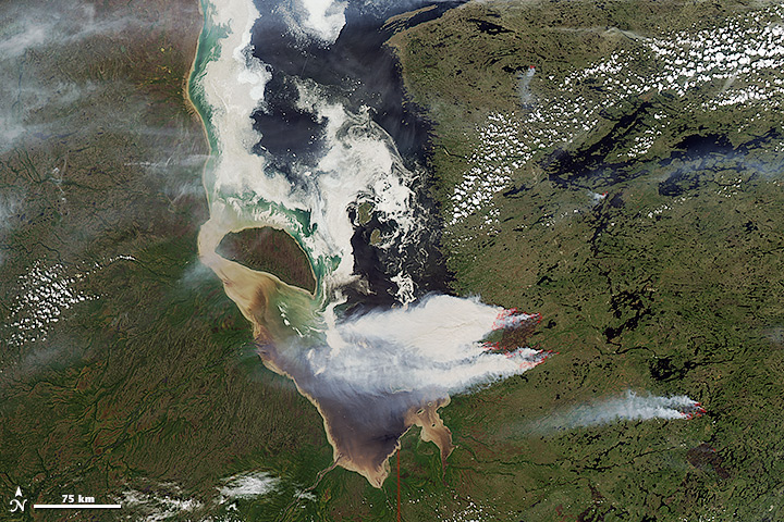 Sediment, Smoke, and Stained Ice in Quebec - related image preview