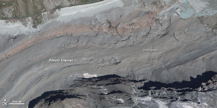 Distinct Faces of Zmutt, Findelen, and Gorner Glaciers