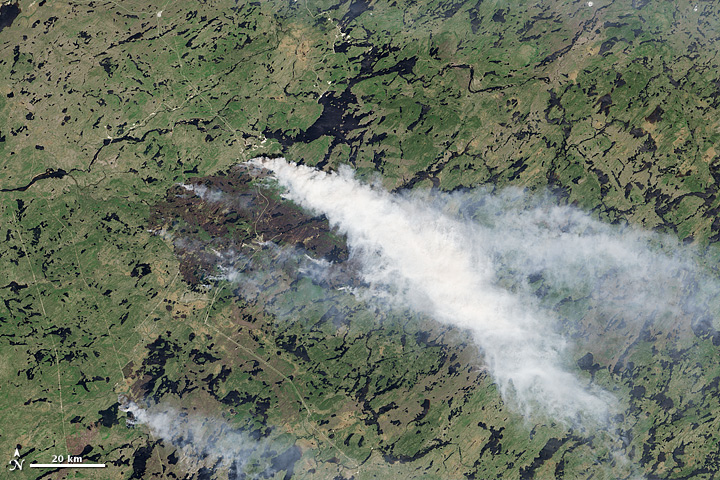 Fires in Quebec