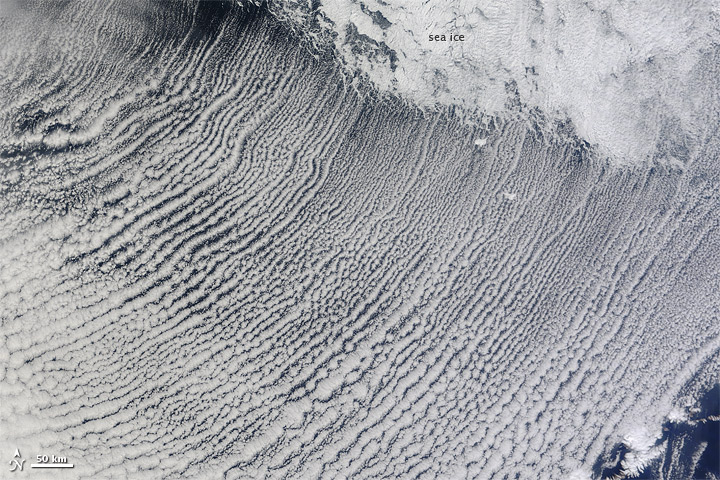 Cloud Streets over the Bering Sea