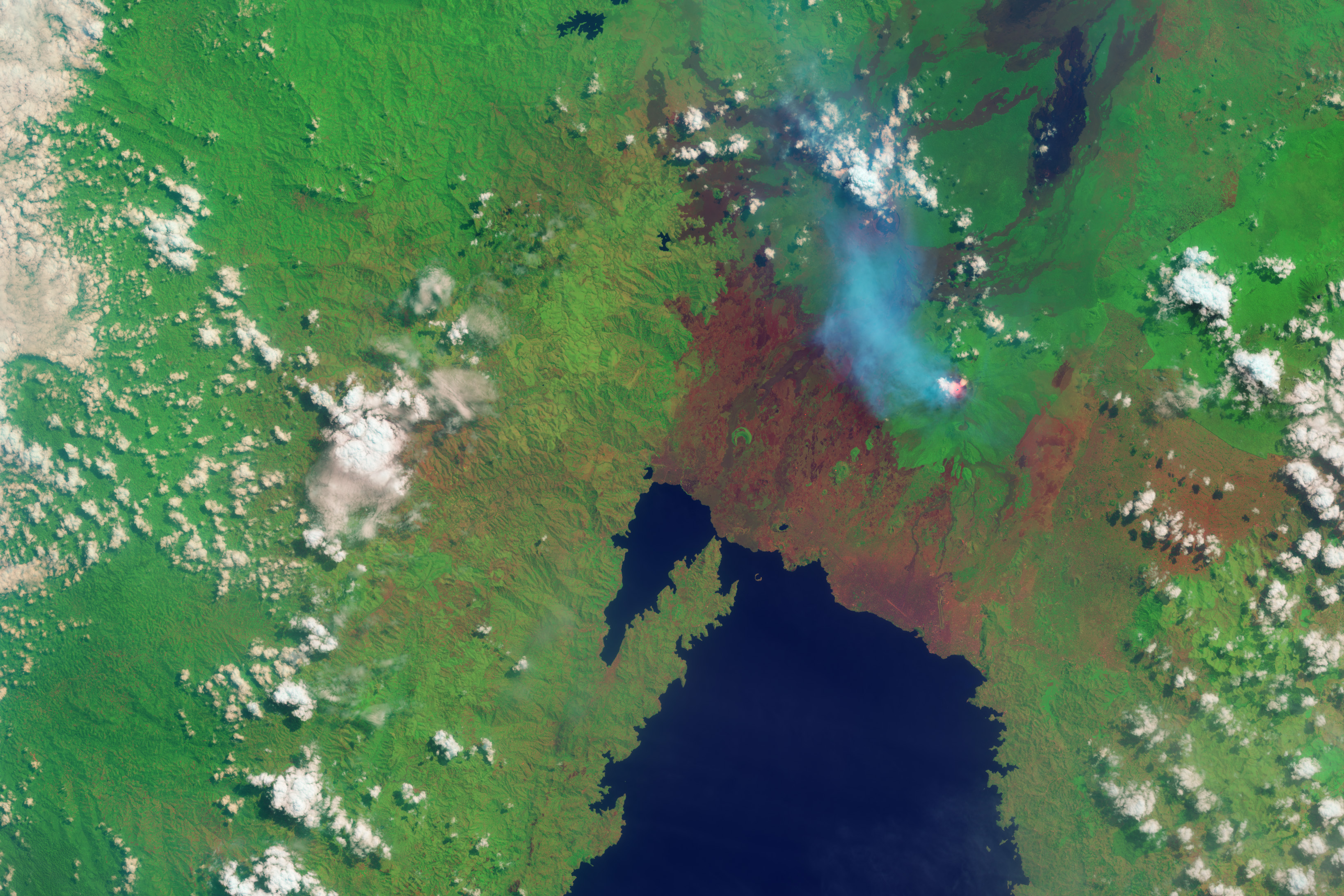 Nyamuragira and Nyiragongo Volcanoes - related image preview