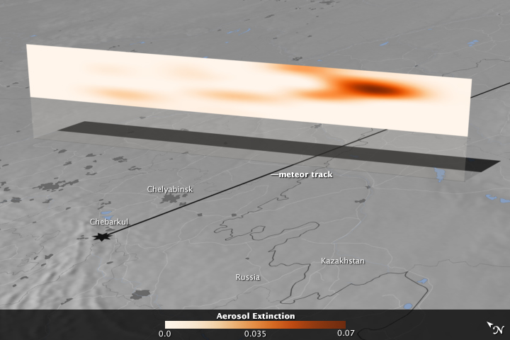 Tracking the Chelyabinsk Meteor Plume - related image preview