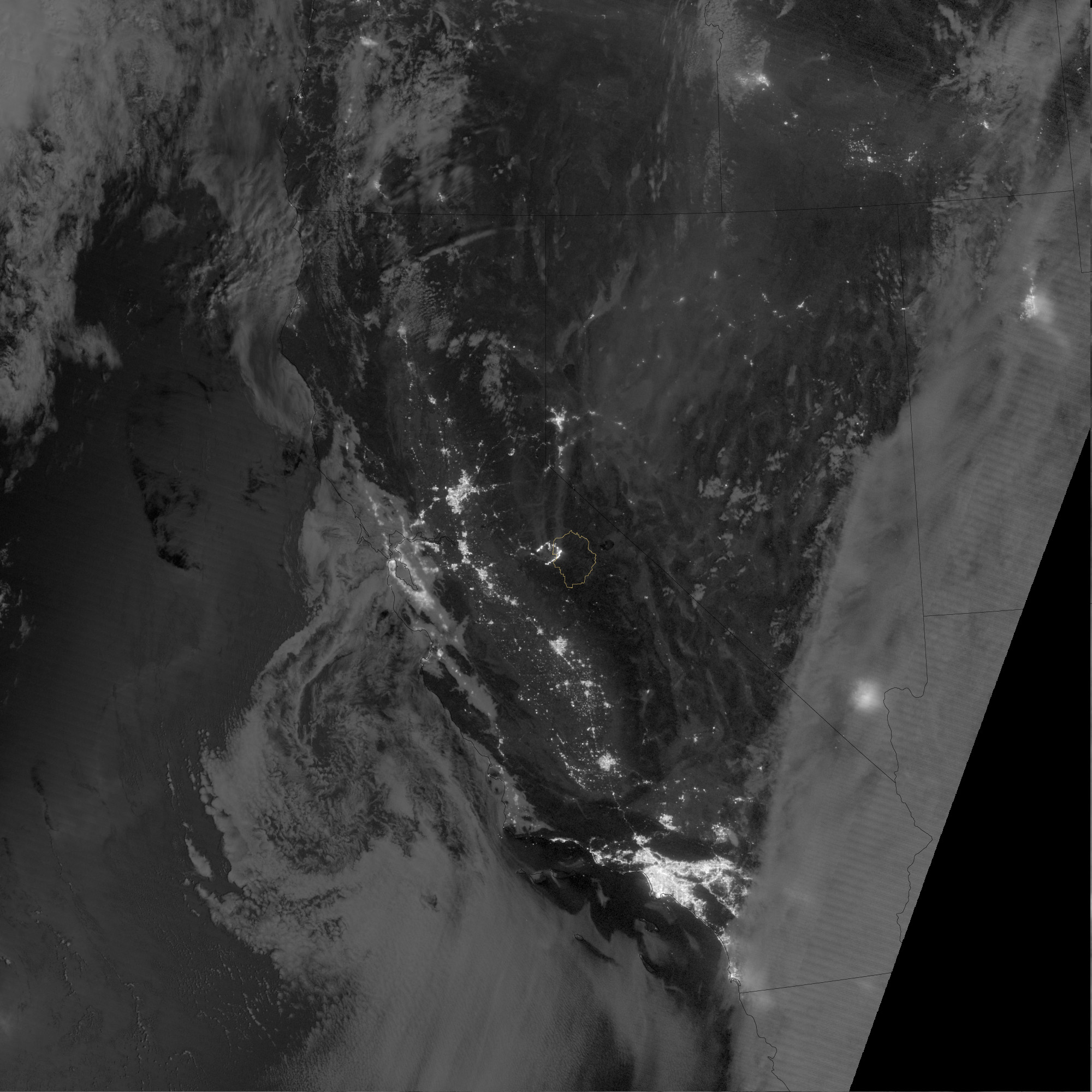 A Nighttime View of California’s Rim Fire - related image preview