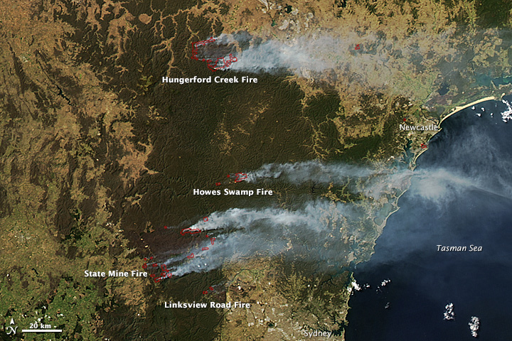 Fires in New South Wales, Australia