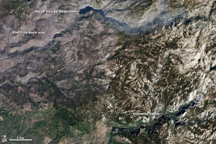 Yosemite Valley and the Rim Fire Burn Scar - related image preview