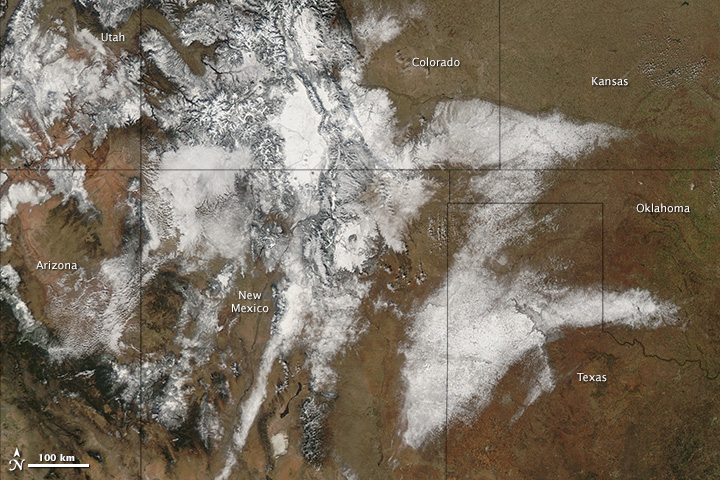 Winter Storm over the United States