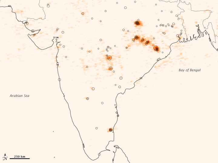 Sulfur Dioxide Increasing Over India