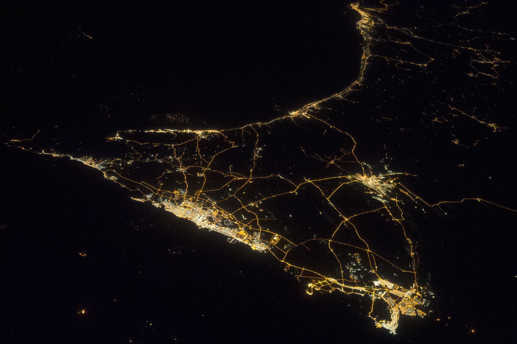 United Arab Emirates at Night